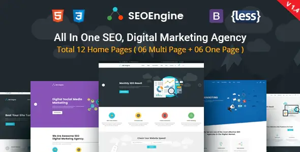 SEO Engine Digital Marketing Agency HTML Template