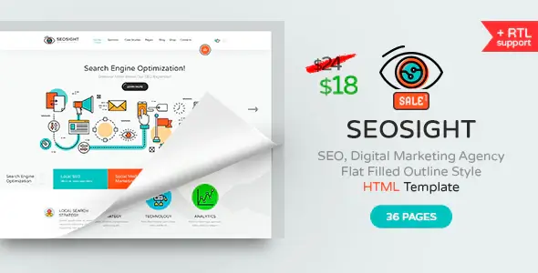 Seosight SEO, Digital Marketing Agency HTML Template