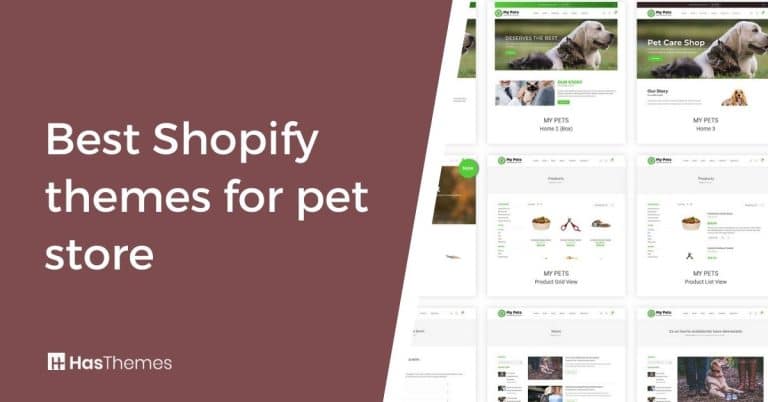 shopify themes for pet store