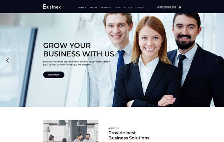 Businex - React Corporate Business Template