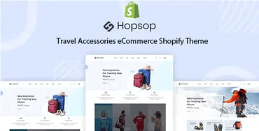 Hopsop - Travel Accessories ECommerce Shopify Theme